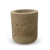 Travertine candle holder - Ø6 cm