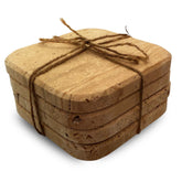 Travertine coaster organic