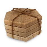 Travertine coaster hexagon
