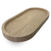 Travertine Tray with edge - Oval - 30 x 15 cm