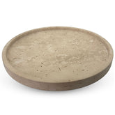 Travertine Tray with edge - Round - Ø30 cm