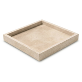 Travertine Tray with edge - Square - 30 x 30 cm
