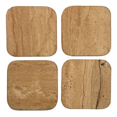 Travertine coaster organic