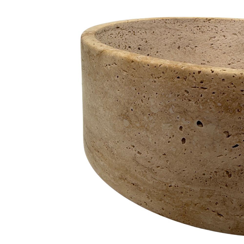Travertine Bowl for Fruit - Ø24 cm