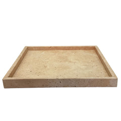 Travertine Tray with edge - Square - 30 x 30 cm