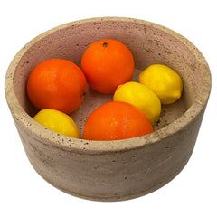 Travertine Bowl for Fruit - Ø24 cm
