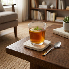 Travertine coaster organic