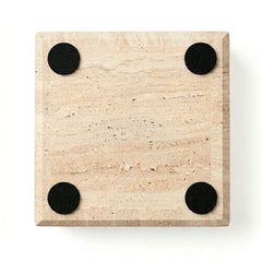 Travertine Box for Accessories - Square - 12 x 12 cm