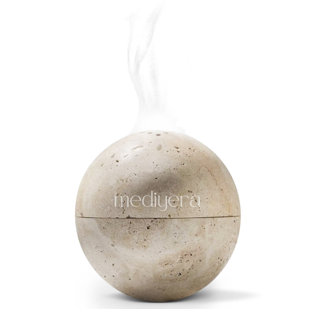 Travertine incense burner