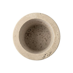 Kerzenhalter aus Travertin - Ø6 cm