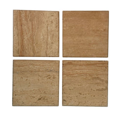 Travertine coaster square