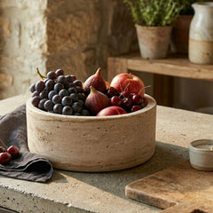 Travertine Bowl for Fruit - Ø24 cm