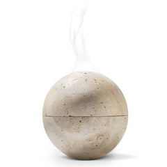 Travertine incense burner