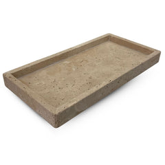 Travertine Tray with edge - Rectangle - 30 x 15 cm