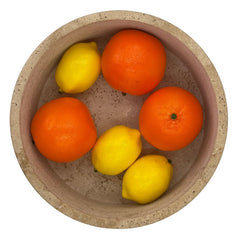 Travertine Bowl for Fruit - Ø24 cm