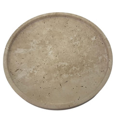 Travertine Tray with edge - Round - Ø30 cm